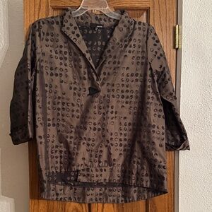 Stylish Brown Patterned Women's Jacket